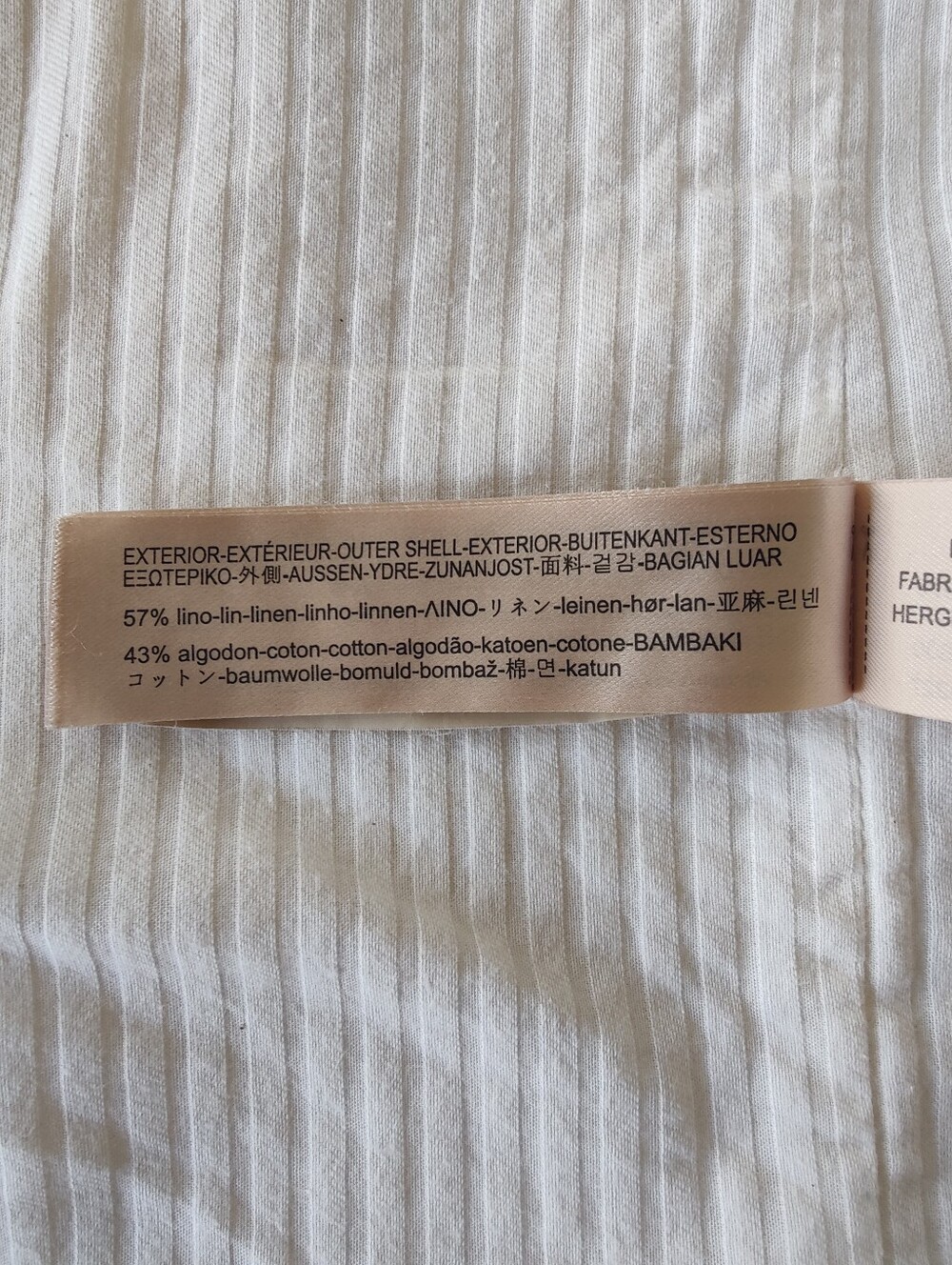 Massimo Dutti Cream and Beige Linen Coat - Picture 9 of 9